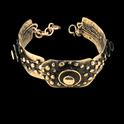 brazalete de bronce diseño exclusivo joyeria osnor zamak