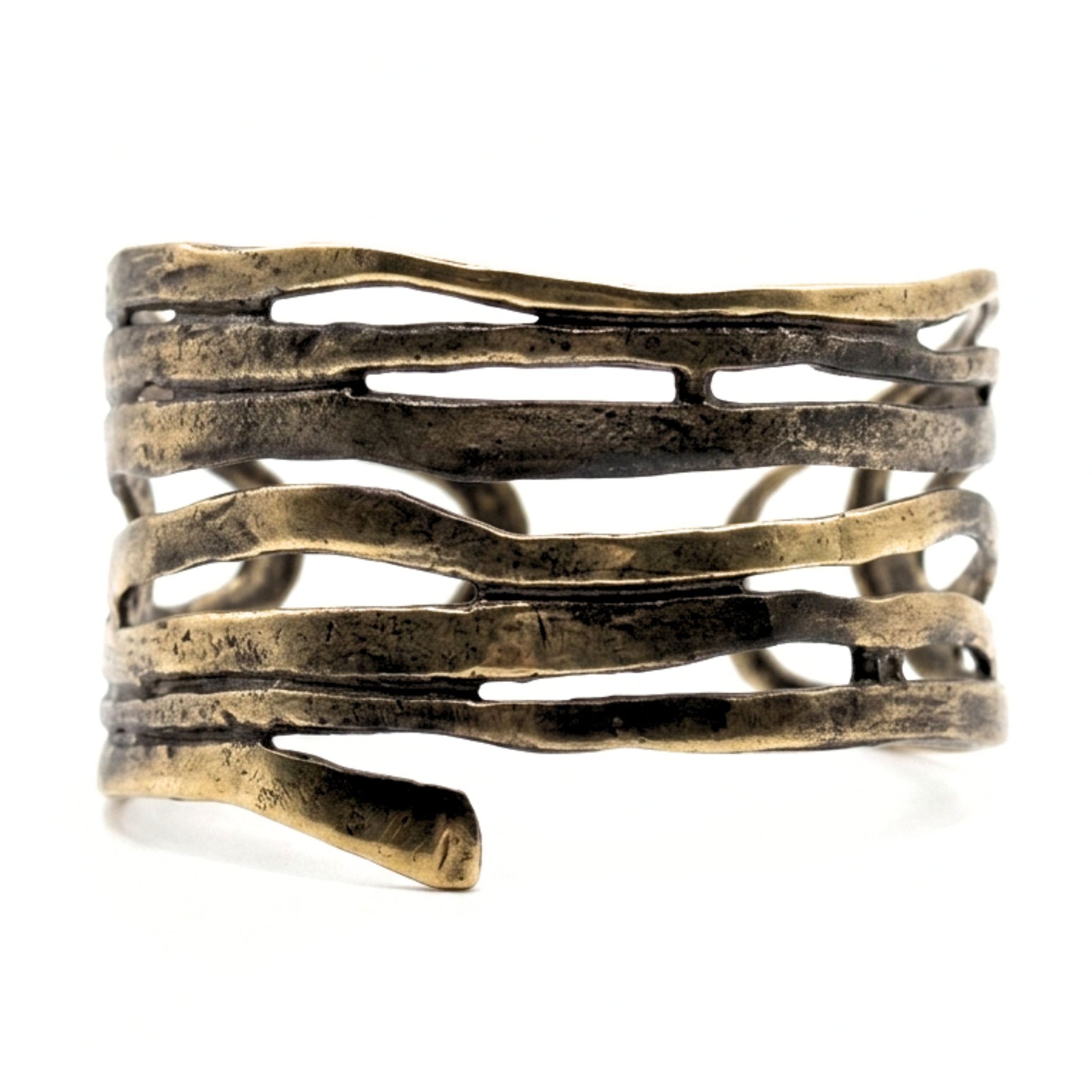 Pulsera Brazalete mujer de bronce diseño joyería osnor moda moderno elegante 