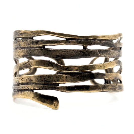Pulsera Brazalete mujer de bronce diseño joyería osnor moda moderno elegante 