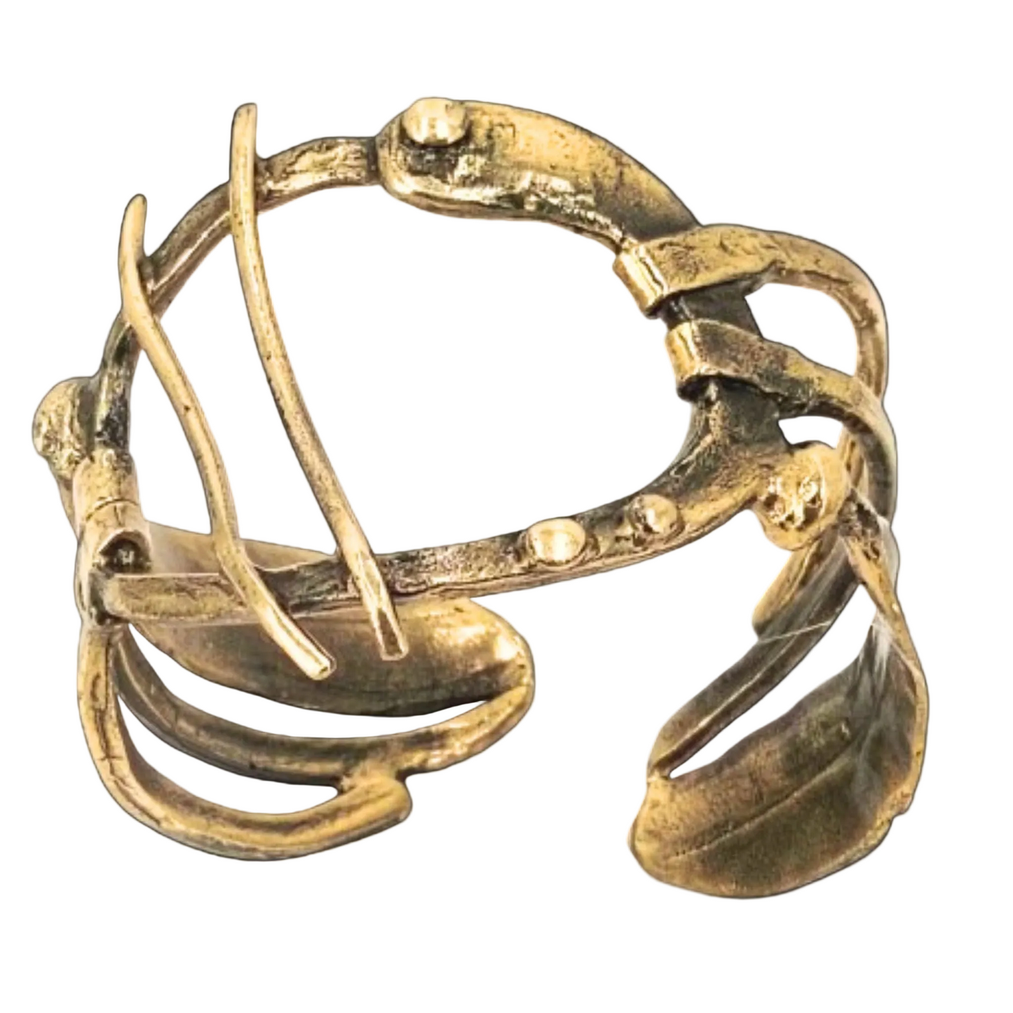 pulsera 
brazalete bronce escultura exclusivo diseño joyeria osnor zamak
