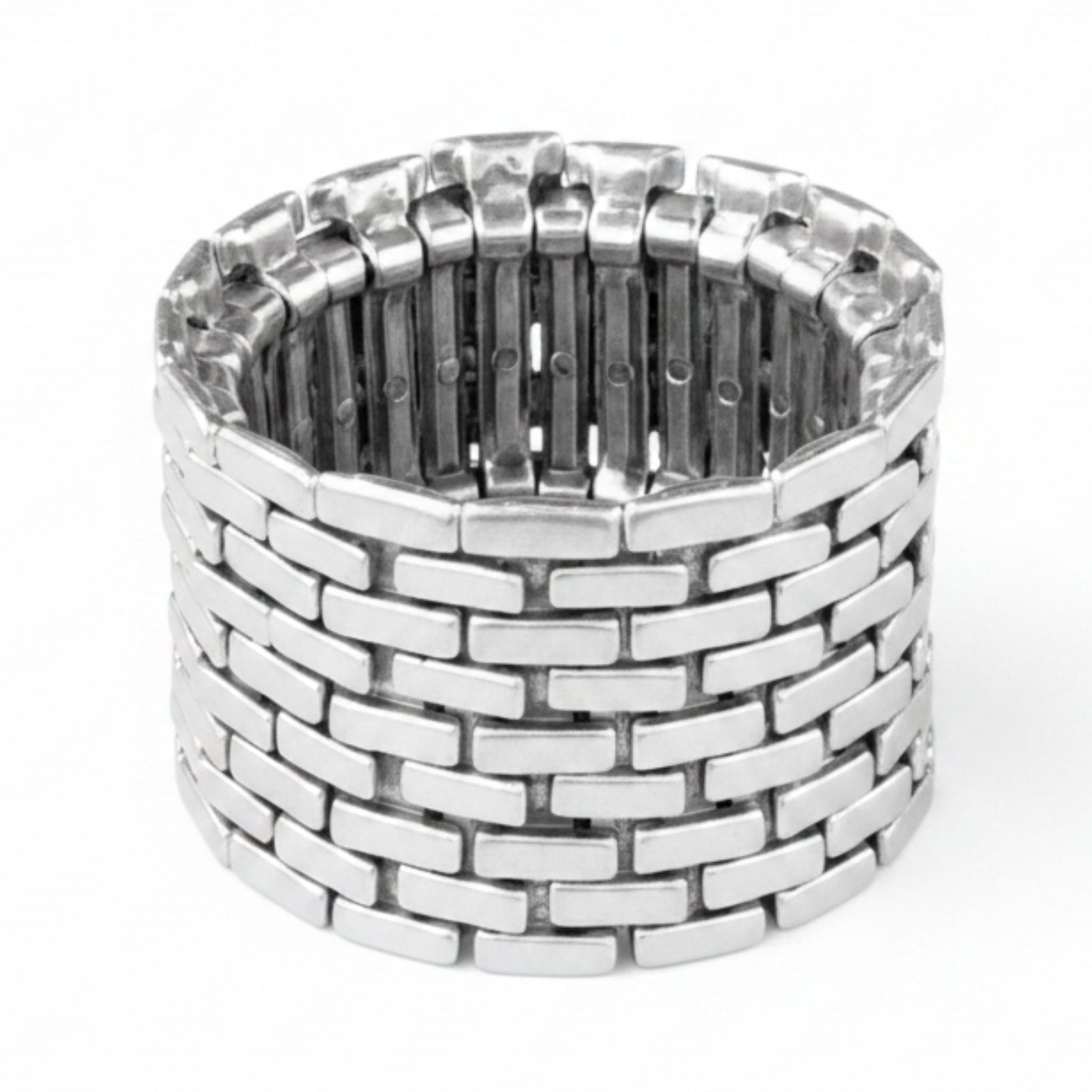 Pulsera brazalete Zamak elástica hipoalergénica Joyería Osnor