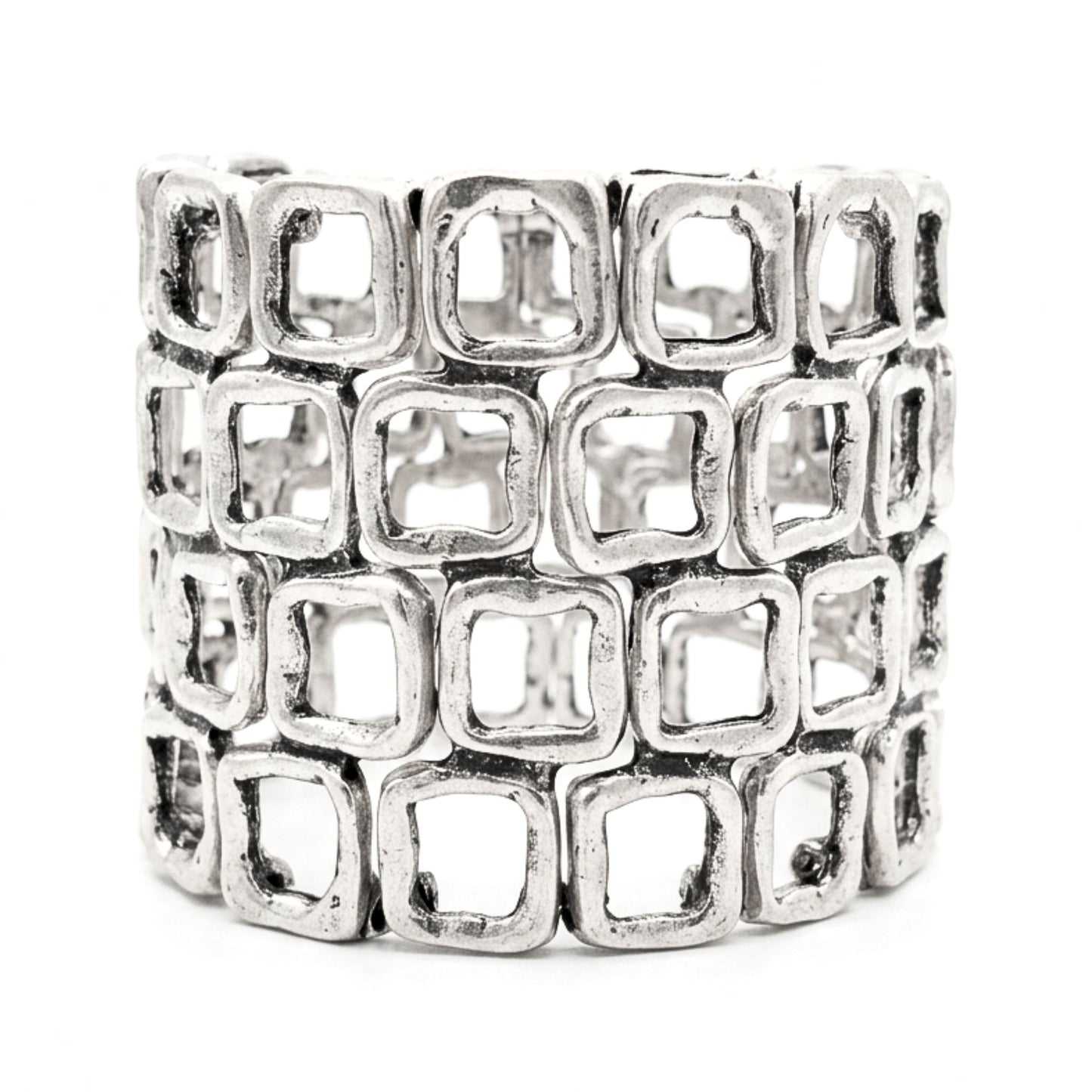 Pulsera brazalete de zamak unisex volumen diseño joyería osnor moda moderno elegante boda fiesta fashion glamour lujo exclusivo único sport casual 
