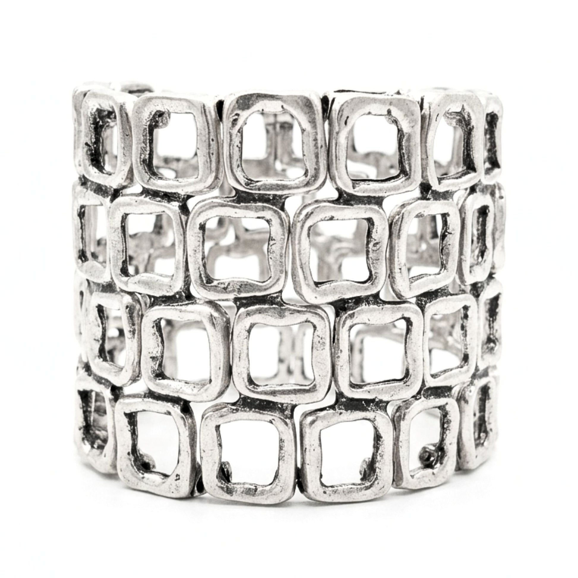 Pulsera brazalete de zamak unisex volumen diseño joyería osnor moda moderno elegante boda fiesta fashion glamour lujo exclusivo único sport casual 