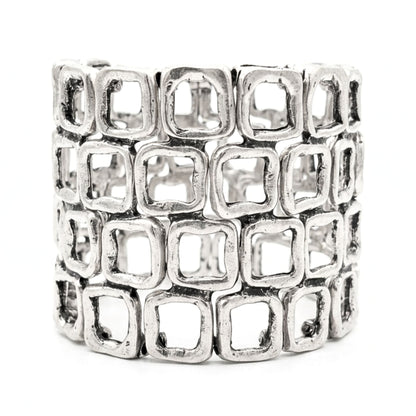 Pulsera brazalete de zamak unisex volumen diseño joyería osnor moda moderno elegante boda fiesta fashion glamour lujo exclusivo único sport casual 