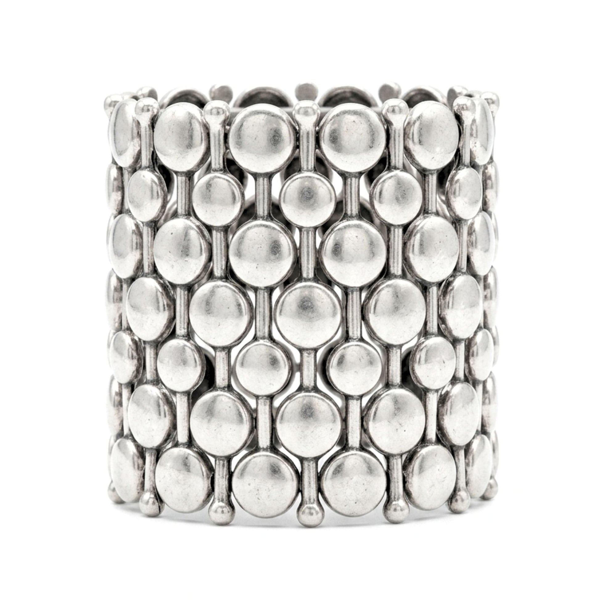 Pulsera brazalete de zamak unisex volumen diseño joyería osnor moda moderno elegante boda fiesta fashion glamour lujo exclusivo único 