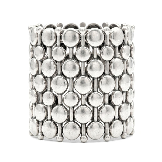 Pulsera brazalete de zamak unisex volumen diseño joyería osnor moda moderno elegante boda fiesta fashion glamour lujo exclusivo único 