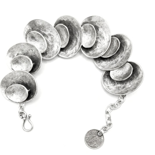 Pulsera Brazalete mujer de zamak hipoalergénico diseño joyería osnor moda moderno elegante boda fiesta glamour lujo 
