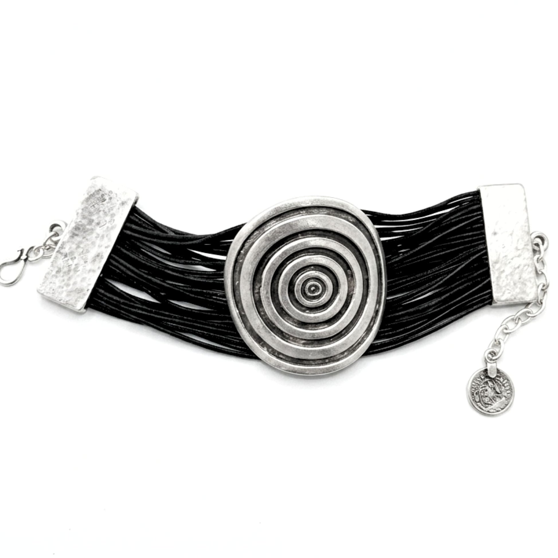 Pulsera Brazalete Zamak aleación de 4 metales zinc aluminio magnesio y cobre hipoalergénico plateado diseño joyería osnor moda moderno elegante boda fiesta glamour lujo elegante 
