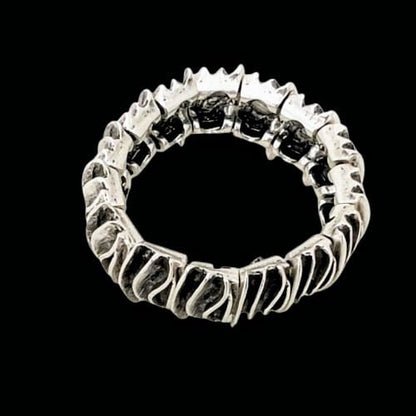 Pulsera Brazalete Zamak Diseño Arcos 25mm Unisex Joyeria Osnor