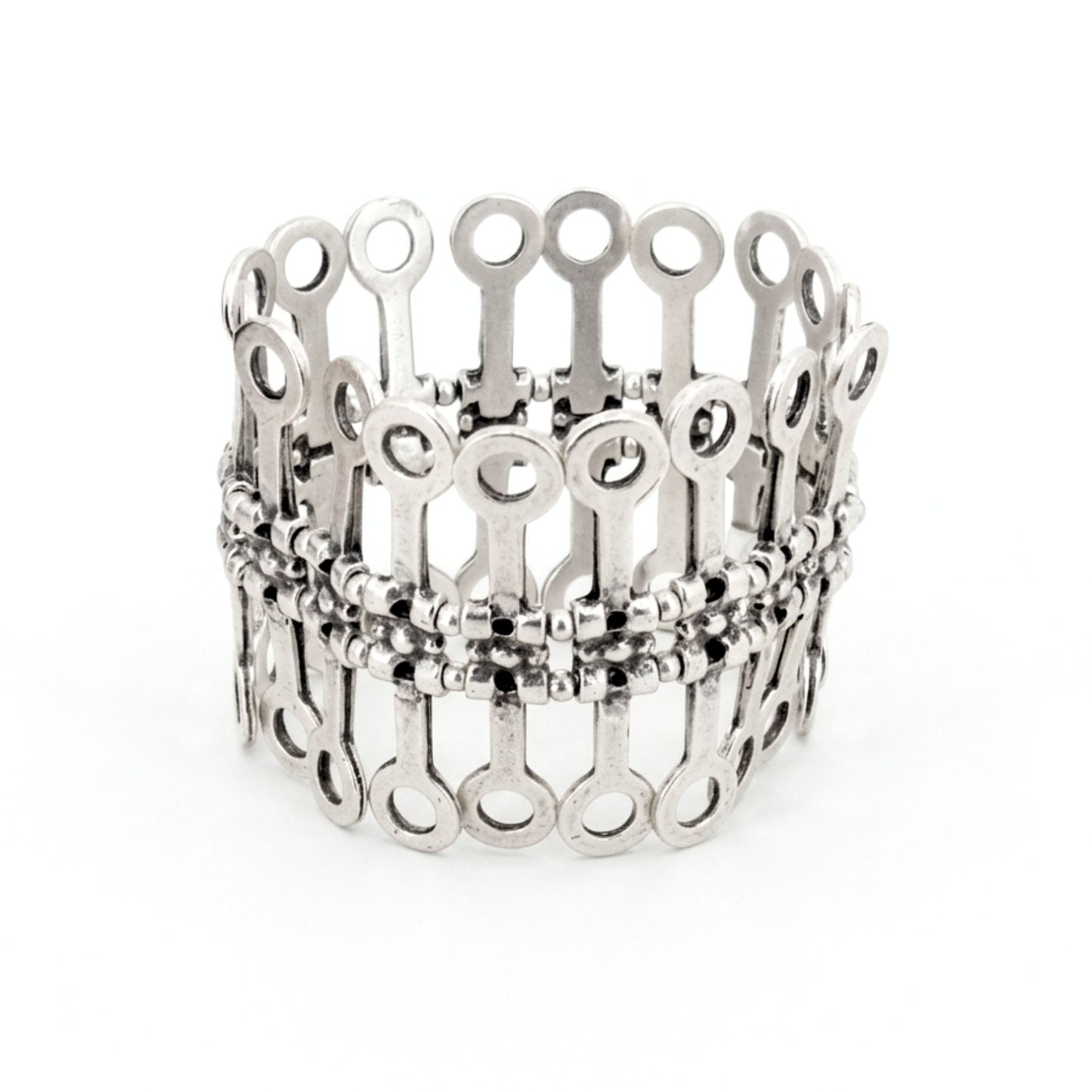 ulsera brazalete Zamak Osnor elástica círculos geométricos - Vista frontal