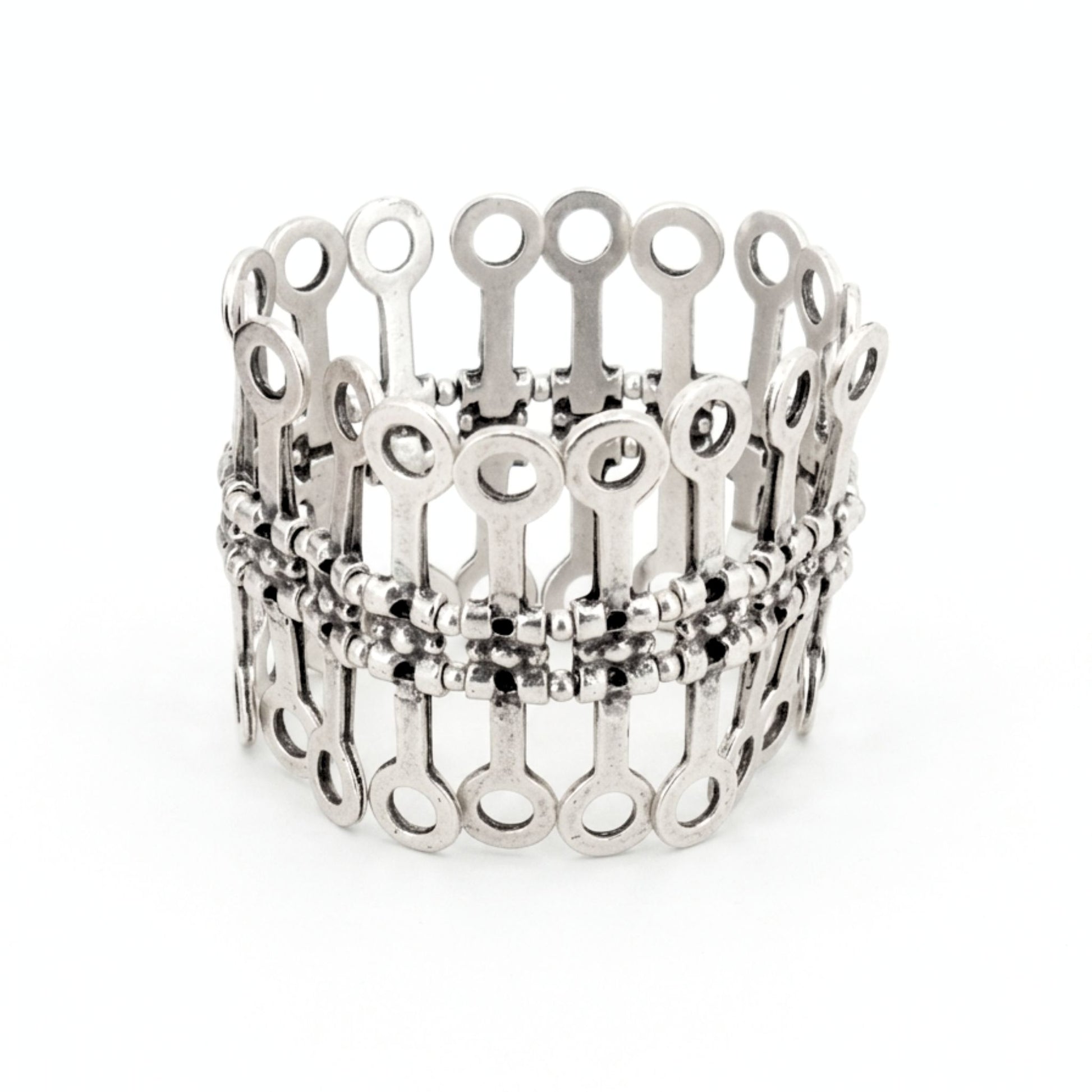 ulsera brazalete Zamak Osnor elástica círculos geométricos - Vista frontal