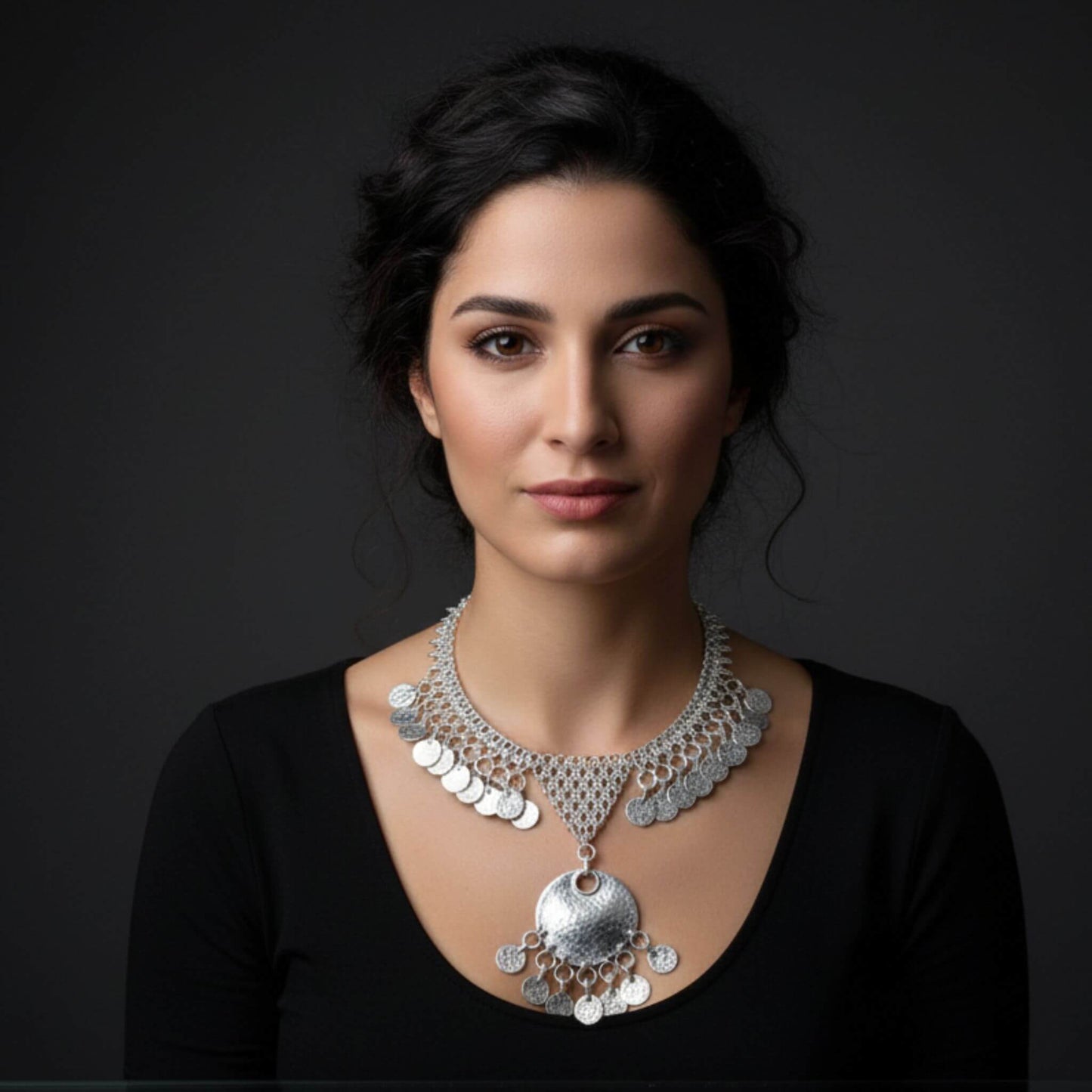 COLLAR ZAMAK PLATEADO